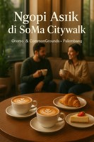 Tempat nongkrong di Palembang, ngopi asyik di SoMa Citywalk, Oromo dan CommonGrounds