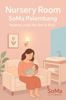 Nursery Room SoMa Palembang, fasilitas untuk bayi di Palembang, tempat ganti popok